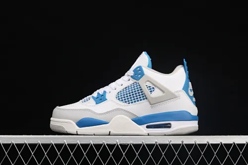 All categories Air Jordan Jordan series basketball shoes Air Jordan 4 G version Air Jordan 4 Retro "Military Blue" AJ4 Joe 4 white blue 308497-105